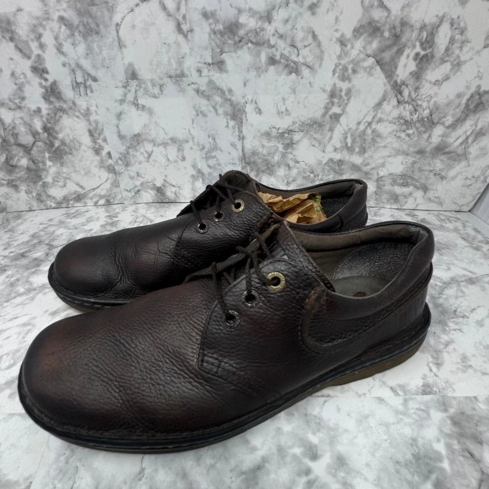 Dr. Martens Hampshire Mens 13 Brown Leather Oxford Shoes AW004 AirWair Low‎ Top